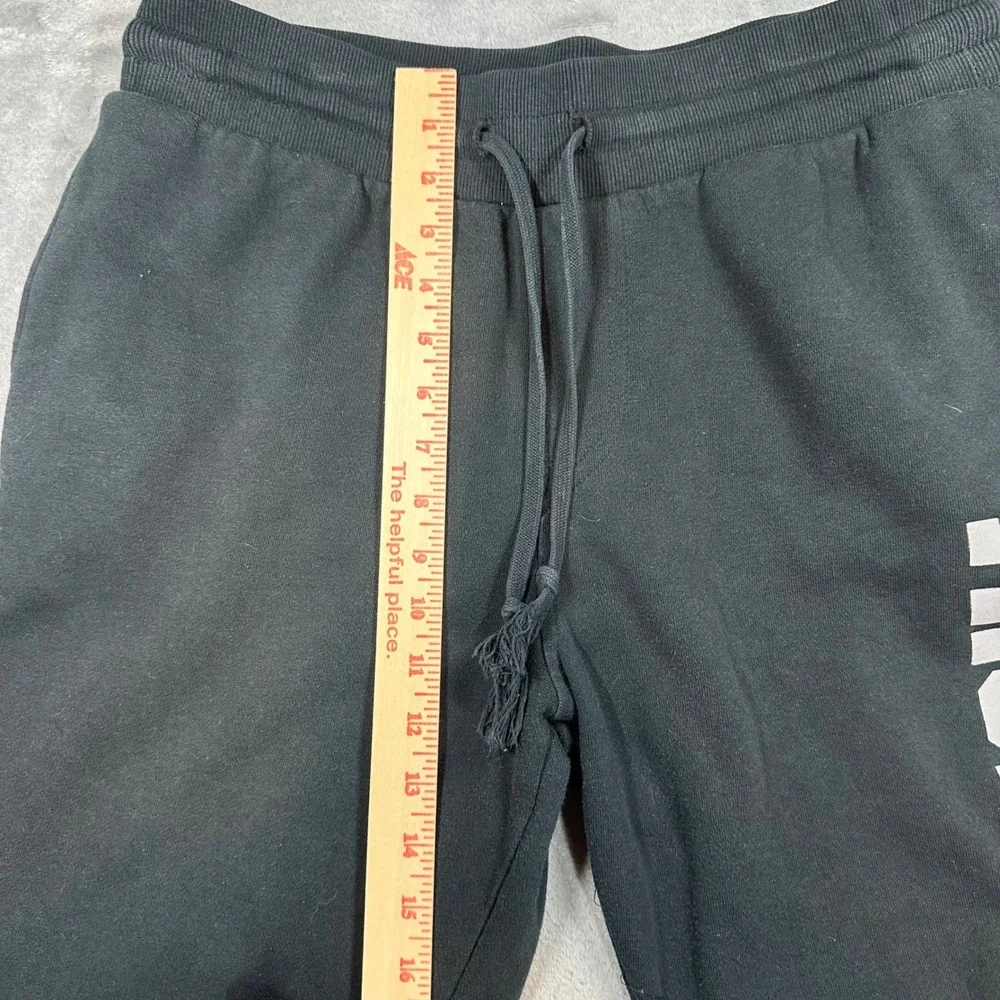 True Religion Mens Black Slim Branded Joggers Sweatpants Logo M 104882